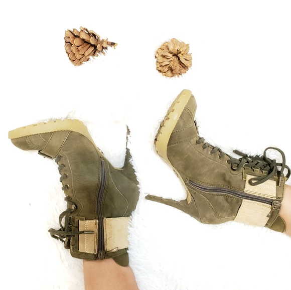 Rachel Zoe Lace Ankle Higheel Booties - Picture 1 of 5